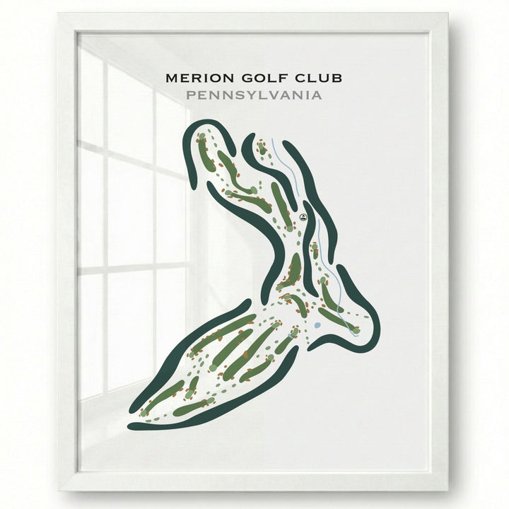 Merion Golf Club, Pennsylvania - Printed Golf Courses