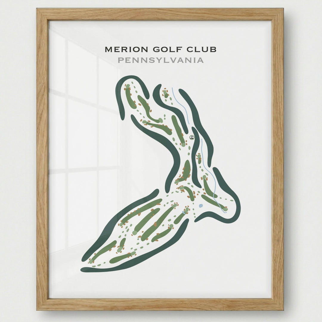 Merion Golf Club, Pennsylvania - Printed Golf Courses