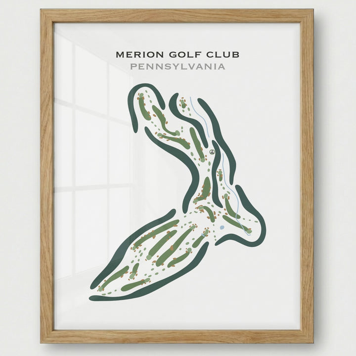 Merion Golf Club, Pennsylvania - Printed Golf Courses