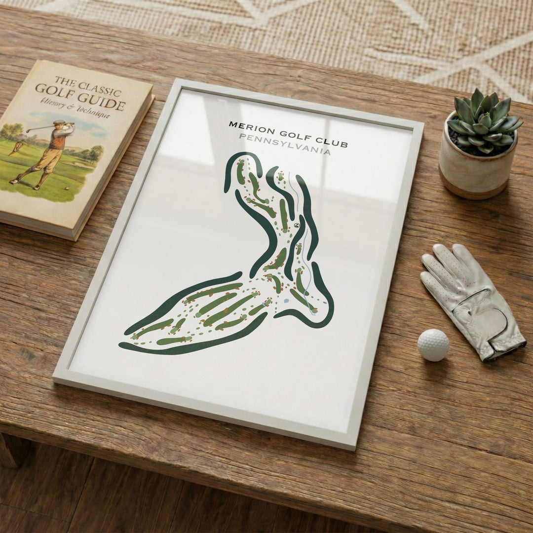 Merion Golf Club, Pennsylvania - Printed Golf Courses