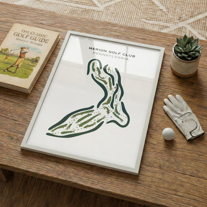Merion Golf Club, Pennsylvania - Printed Golf Courses
