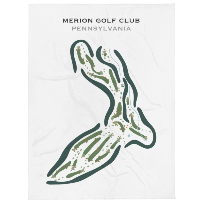 Merion Golf Club, Pennsylvania - Printed Golf Courses