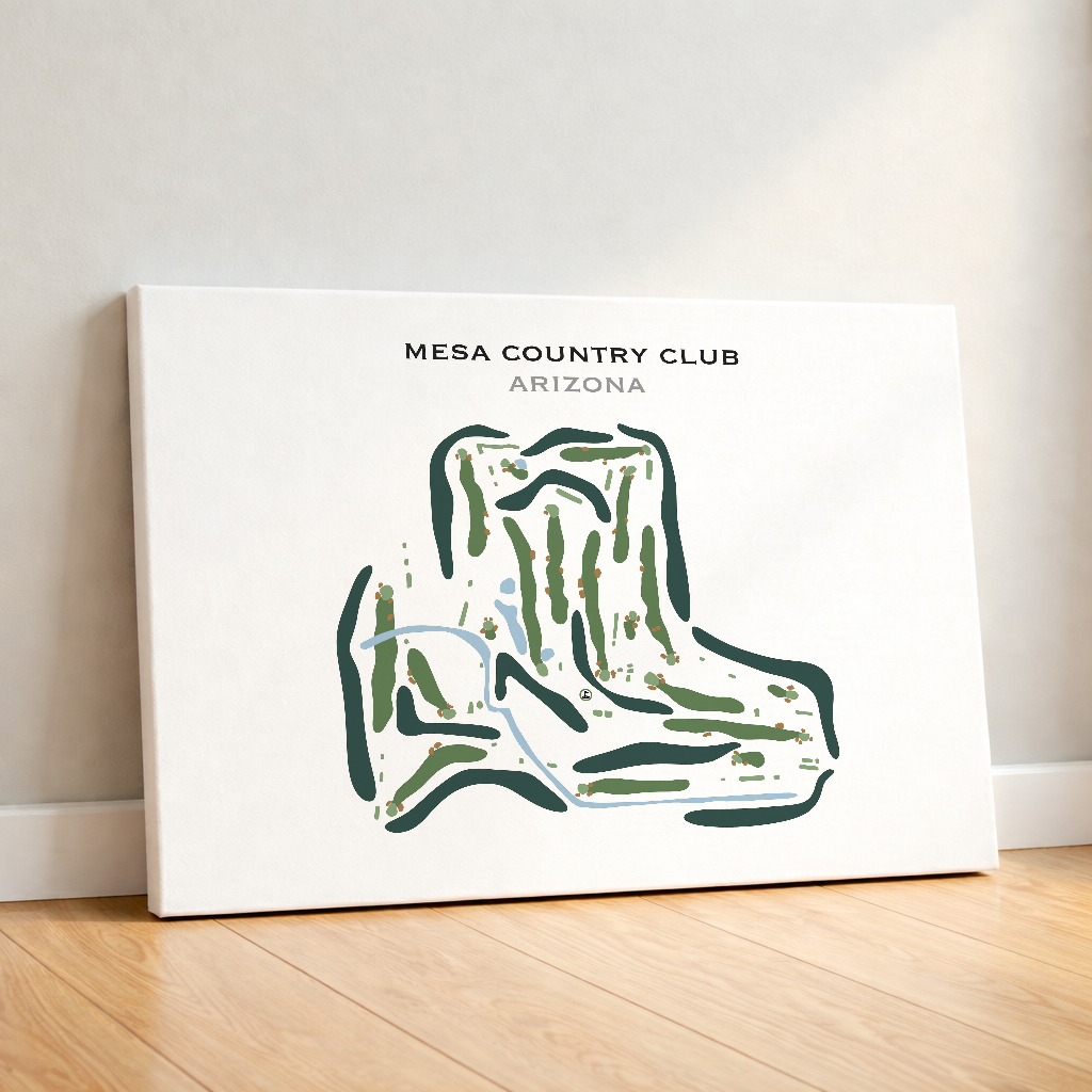 Mesa Country Club, Arizona - Printed Golf Course