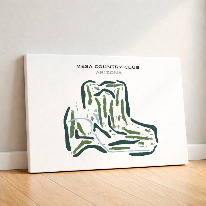 Mesa Country Club, Arizona - Printed Golf Course