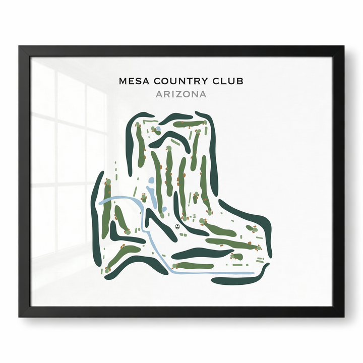 Mesa Country Club, Arizona - Printed Golf Course