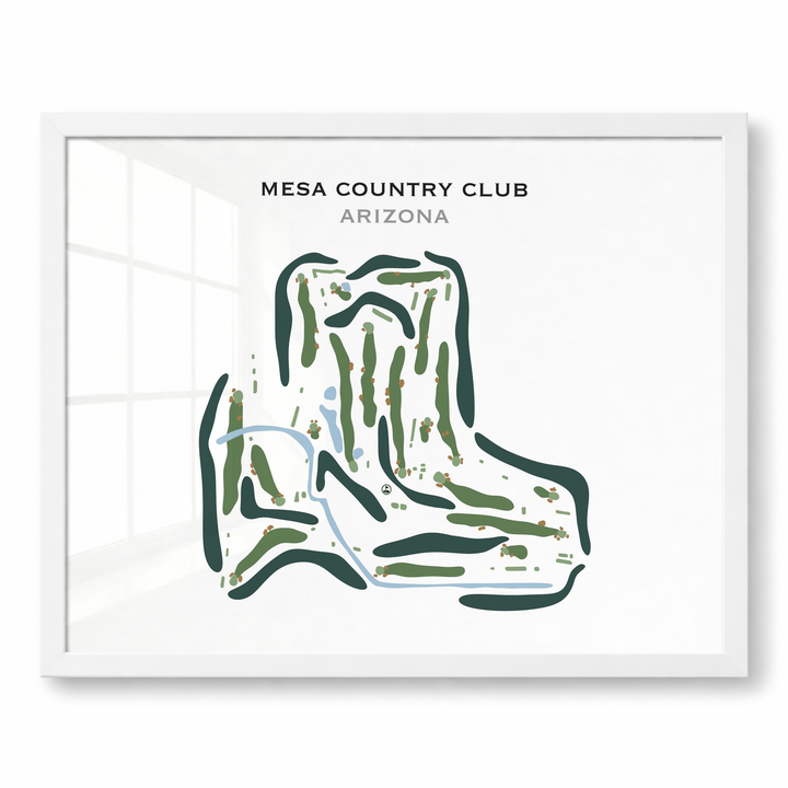 Mesa Country Club, Arizona - Printed Golf Course