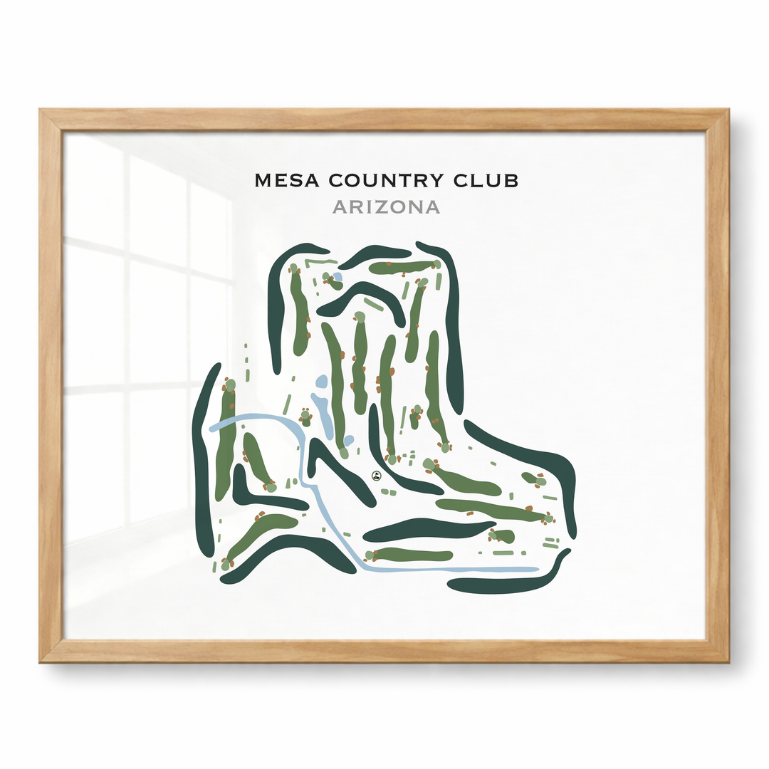 Mesa Country Club, Arizona - Printed Golf Course