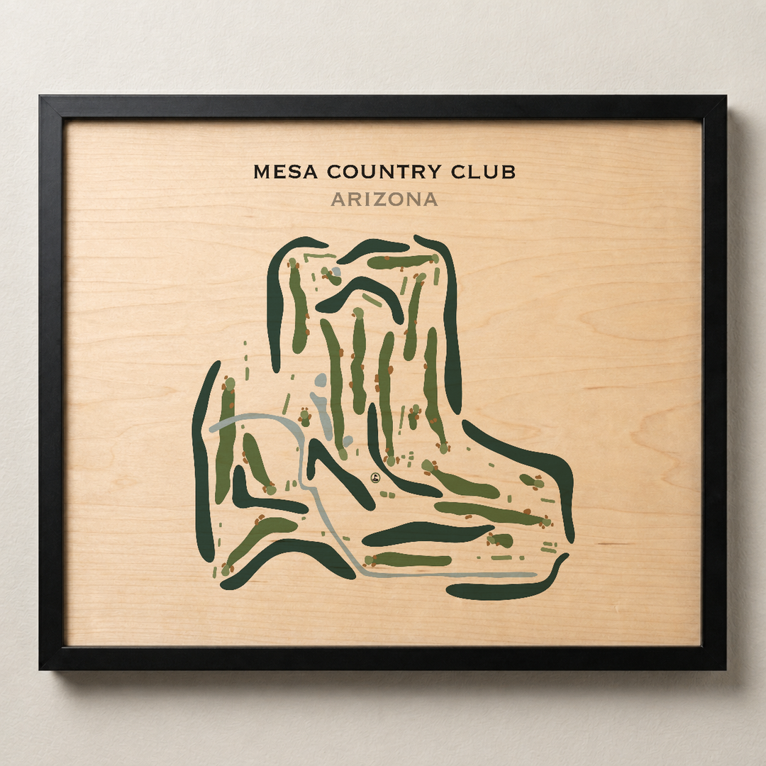 Mesa Country Club, Arizona - Printed Golf Course
