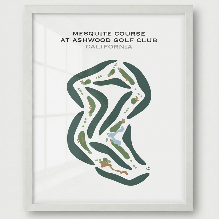 Mesquite Course at Ashwood Golf Club, California - Printed Golf Courses