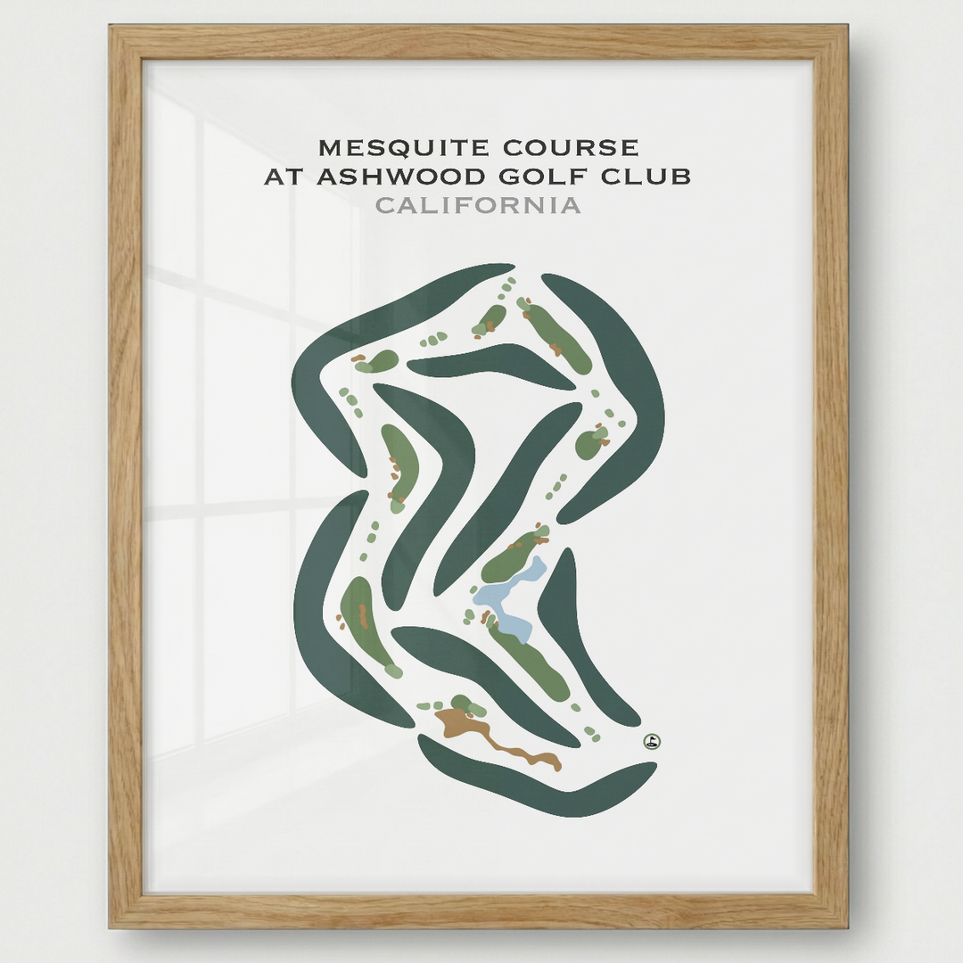 Mesquite Course at Ashwood Golf Club, California - Printed Golf Courses