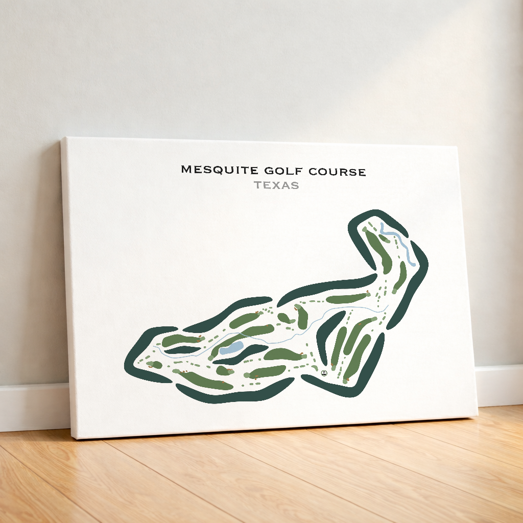 Mesquite Golf Course, Texas - Printed Golf Courses