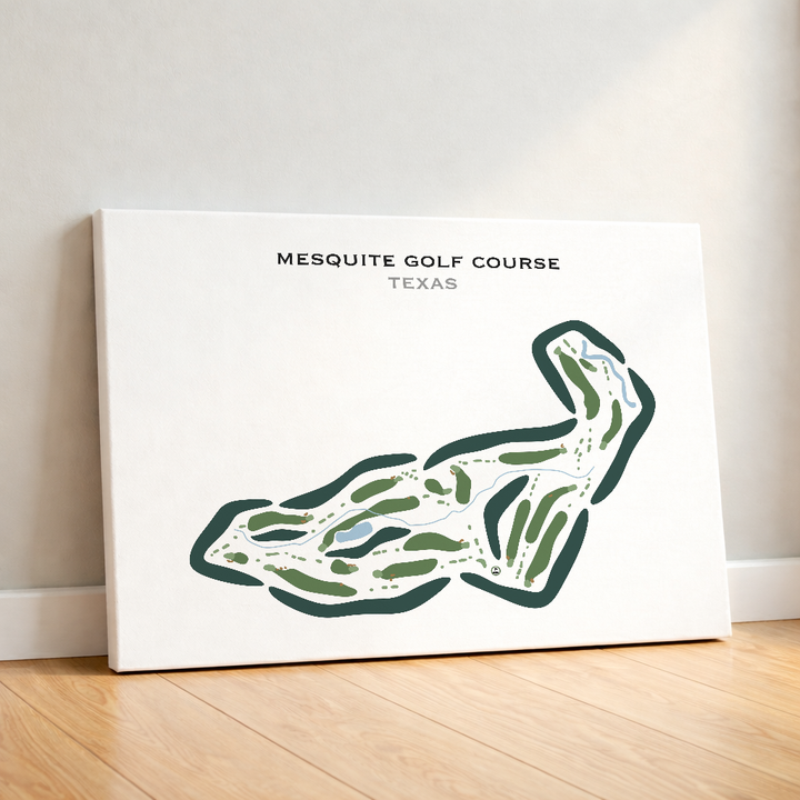Mesquite Golf Course, Texas - Printed Golf Courses
