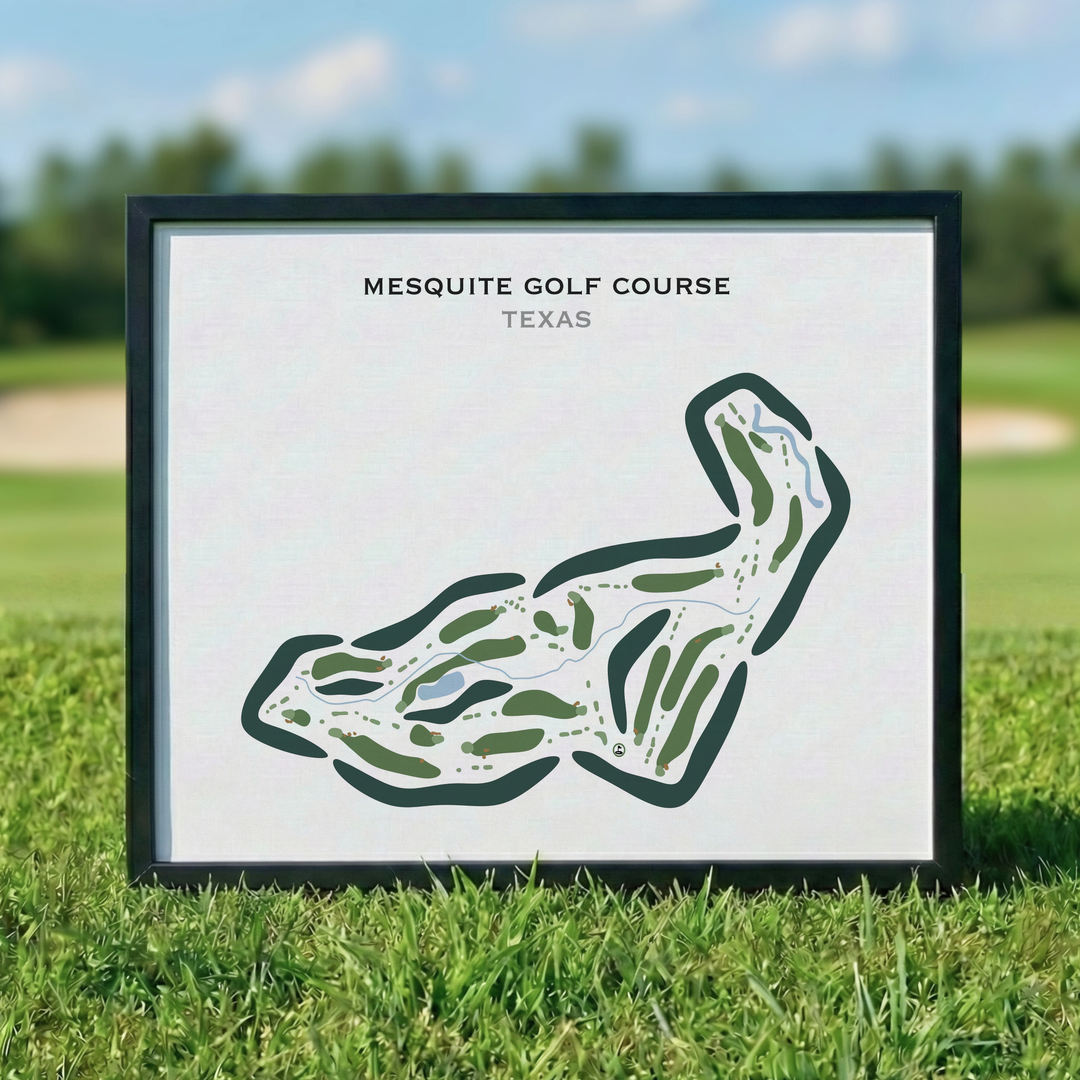 Mesquite Golf Course, Texas - Printed Golf Courses
