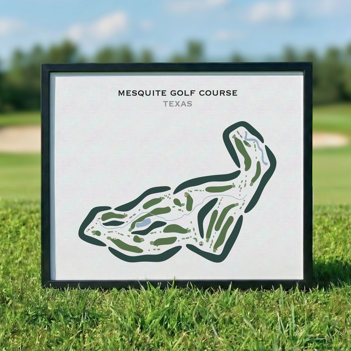 Mesquite Golf Course, Texas - Printed Golf Courses