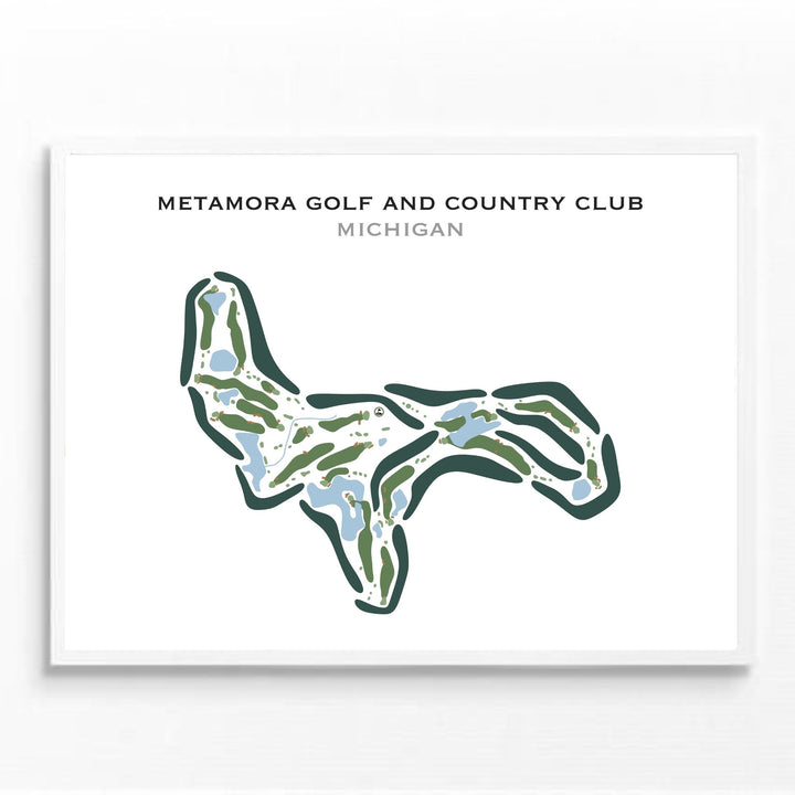 Metamora Golf & Country Club, Michigan - Printed Golf Courses