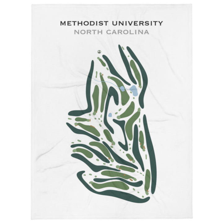 Methodist University Downback Golf Course, North Carolina - Printed Golf Course