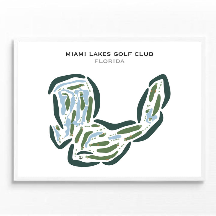 Miami Lakes Golf Club, Florida - Printed Golf Courses