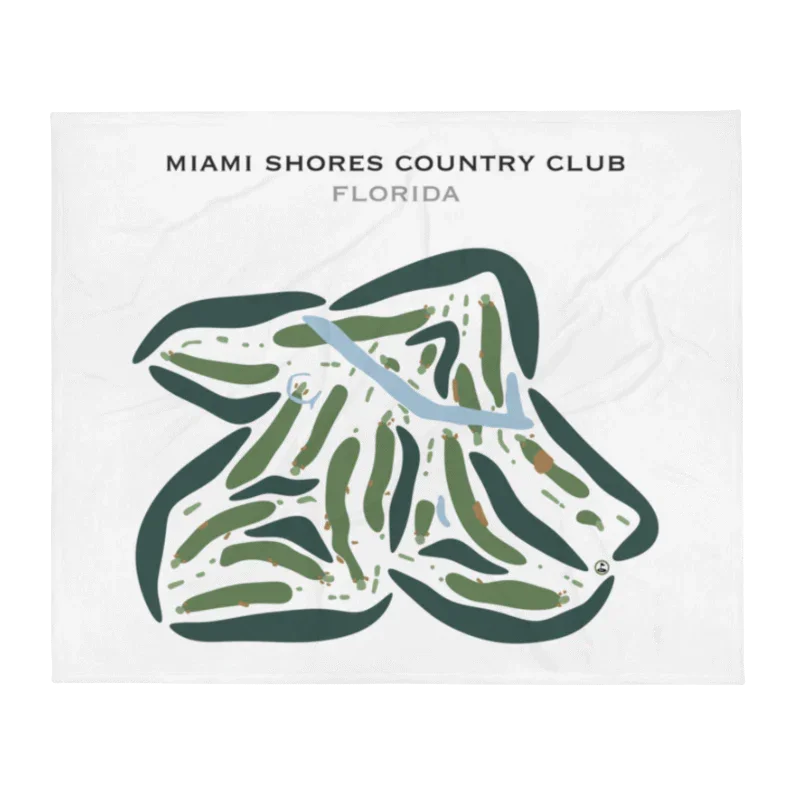 Miami Shores Country Club, Florida - Printed Golf Courses