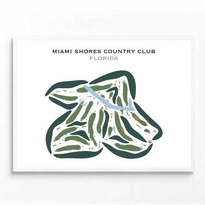 Miami Shores Country Club, Florida - Printed Golf Courses