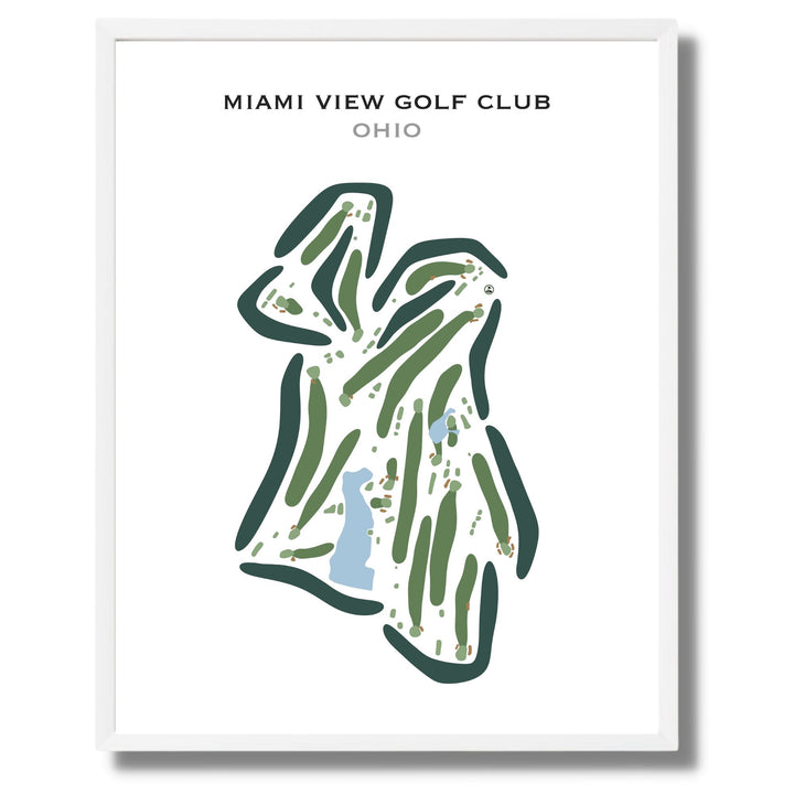 Miami View Golf Club, Ohio - Printed Golf Courses