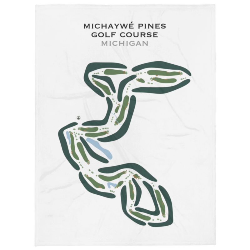 Michaywé Pines Golf Course, Michigan - Printed Golf Courses