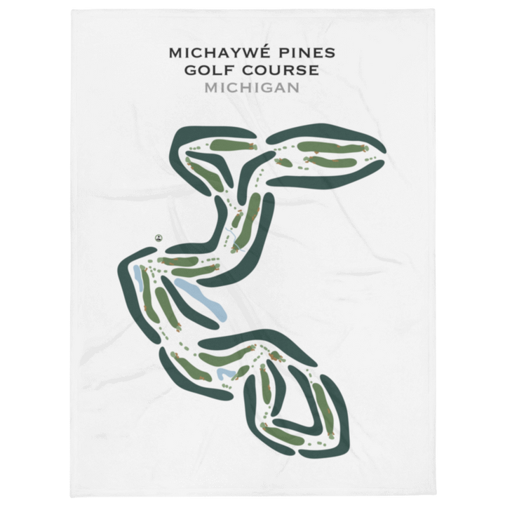 Michaywé Pines Golf Course, Michigan - Printed Golf Courses
