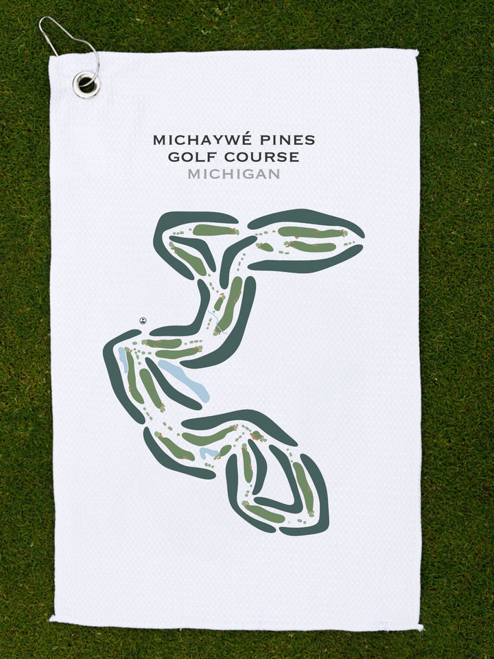 Michaywé Pines Golf Course, Michigan - Printed Golf Courses