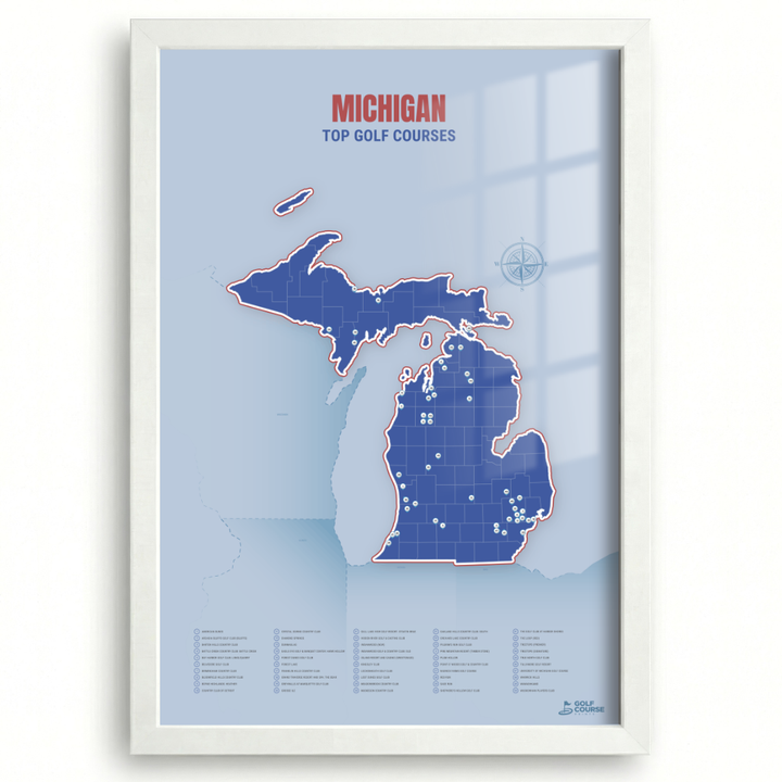 Map of Michigan Golf Courses