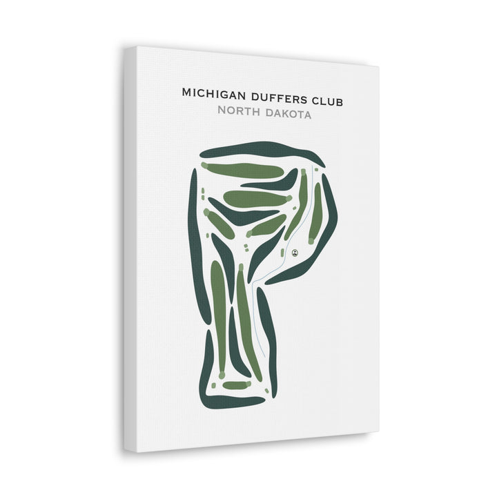 Michigan Duffers Club, North Dakota - Printed Golf Courses