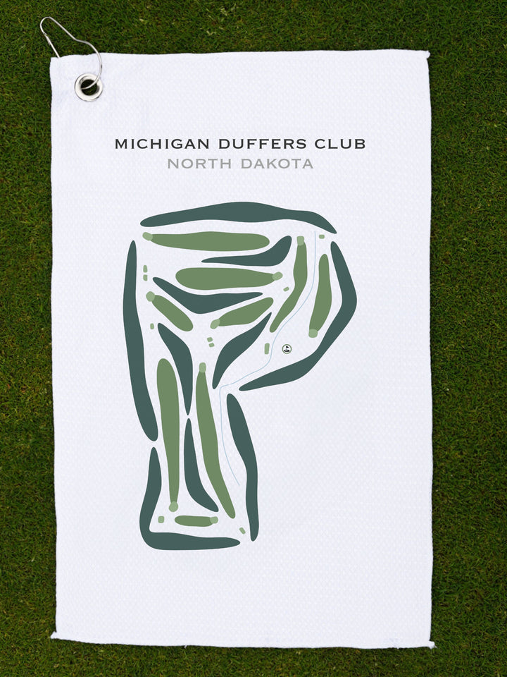 Michigan Duffers Club, North Dakota - Printed Golf Courses