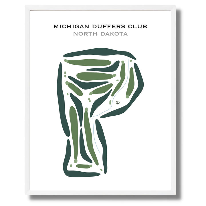 Michigan Duffers Club, North Dakota - Printed Golf Courses