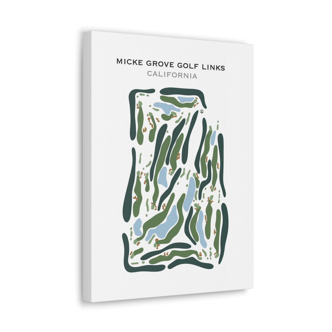 Micke Grove Golf Links, California - Printed Golf Course