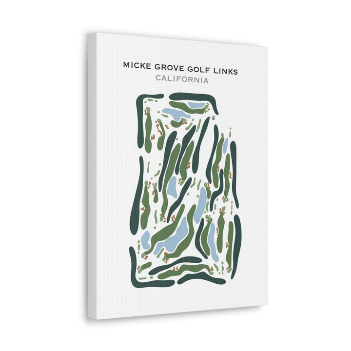 Micke Grove Golf Links, California - Printed Golf Course