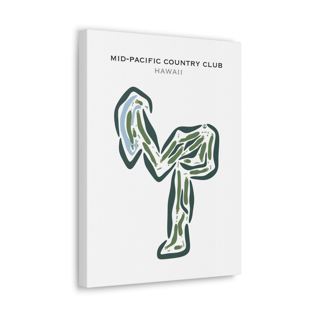 Mid-Pacific Country Club, Hawaii - Printed Golf Courses