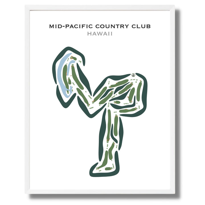 Mid-Pacific Country Club, Hawaii - Printed Golf Courses