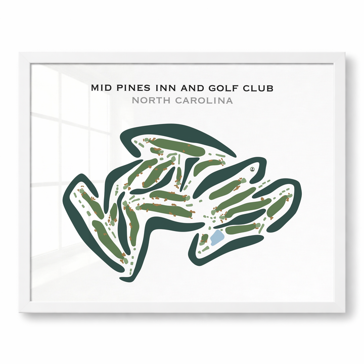 Mid Pines Inn and Golf Club, North Carolina - Printed Golf Courses