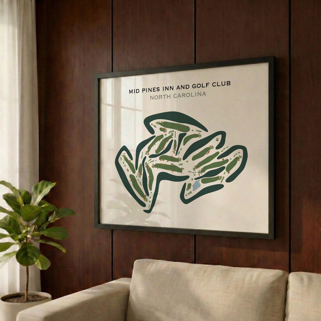 Mid Pines Inn and Golf Club, North Carolina - Printed Golf Courses