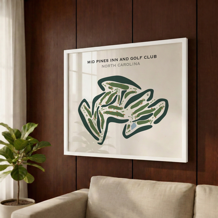 Mid Pines Inn and Golf Club, North Carolina - Printed Golf Courses