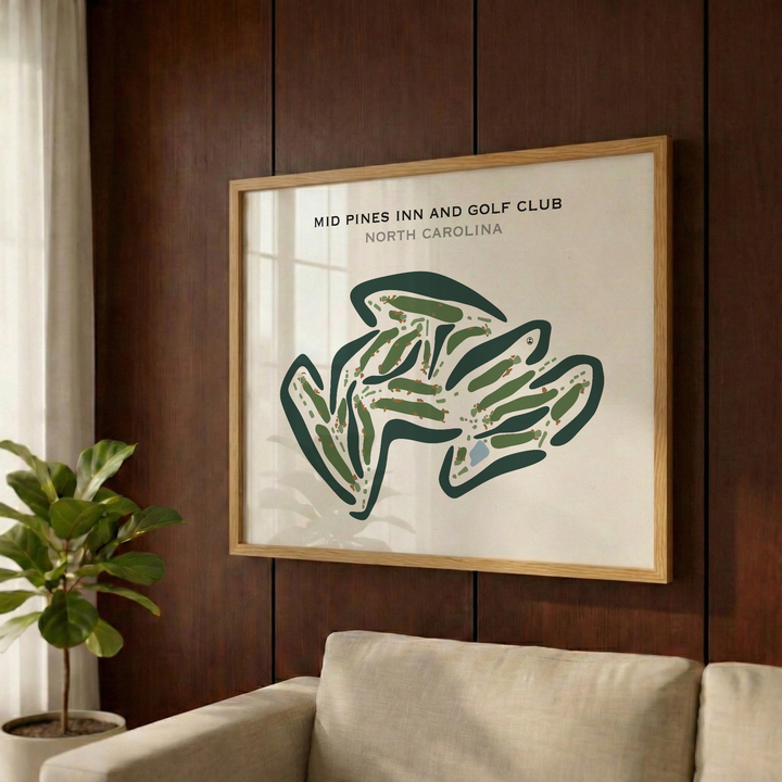 Mid Pines Inn and Golf Club, North Carolina - Printed Golf Courses