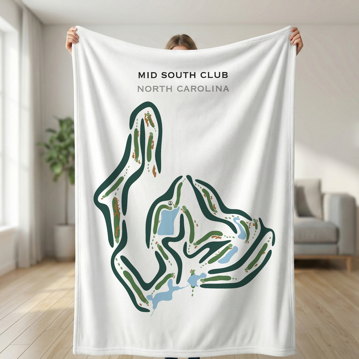 Mid South Club, North Carolina - Printed Golf Courses