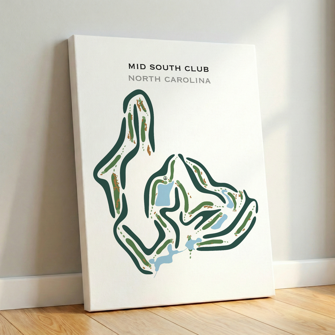 Mid South Club, North Carolina - Printed Golf Courses