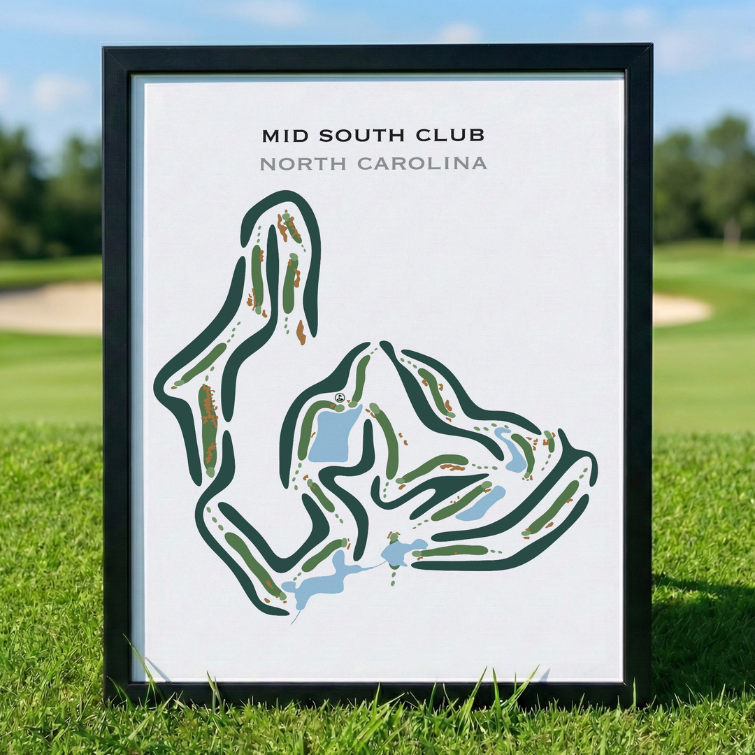 Mid South Club, North Carolina - Printed Golf Courses