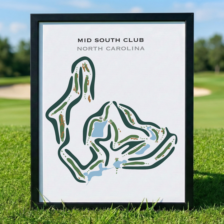 Mid South Club, North Carolina - Printed Golf Courses