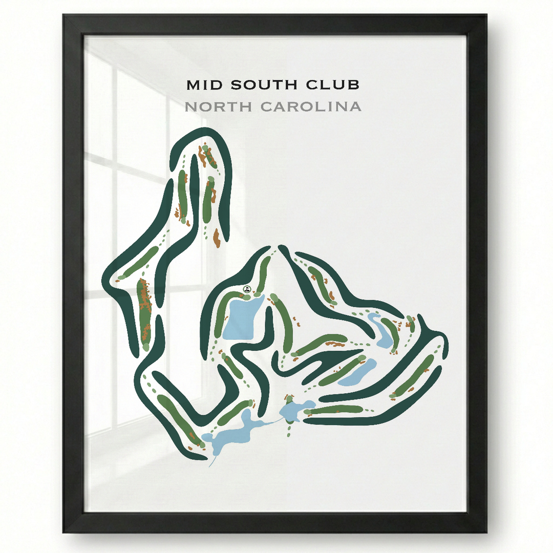 Mid South Club, North Carolina - Printed Golf Courses