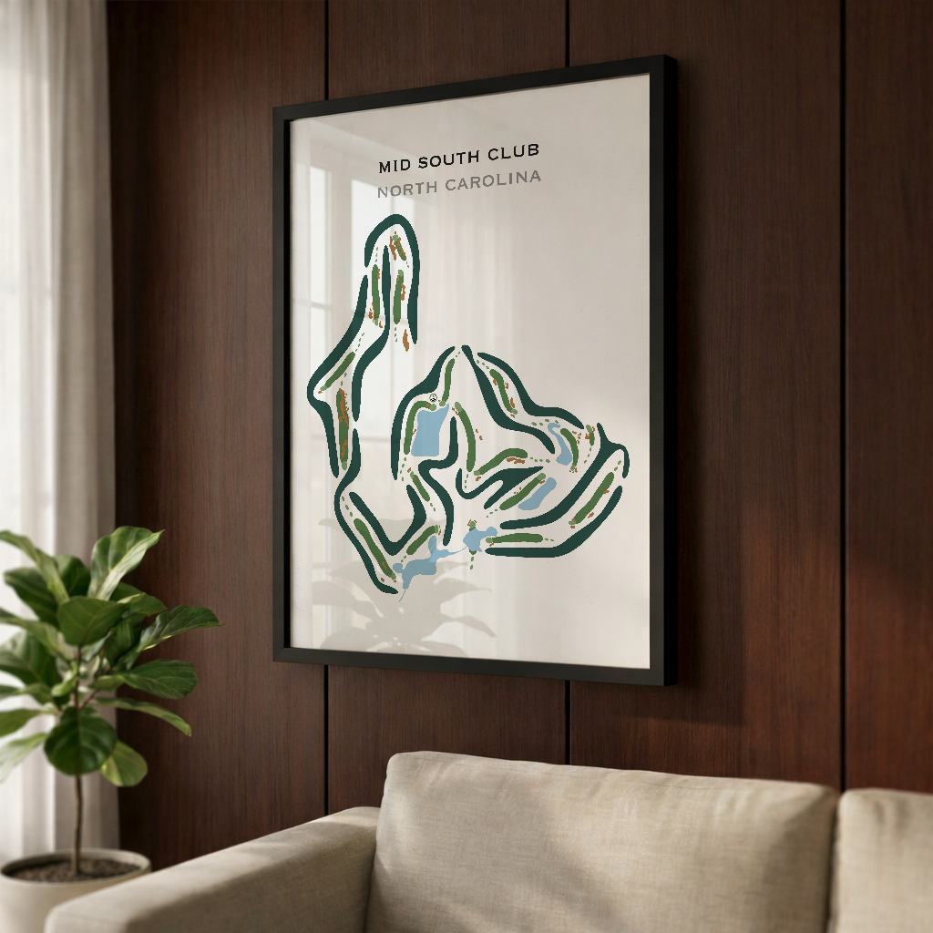 Mid South Club, North Carolina - Printed Golf Courses