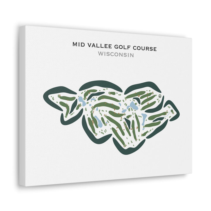 Mid Vallee Golf Course, Wisconsin - Printed Golf Courses