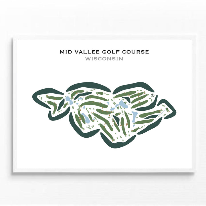 Mid Vallee Golf Course, Wisconsin - Printed Golf Courses