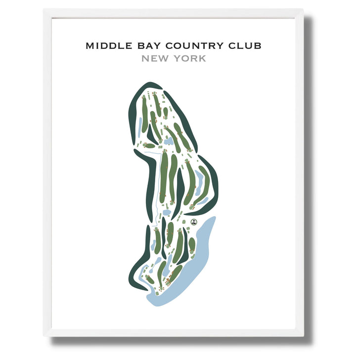 Middle Bay Country Club, New York - Printed Golf Courses