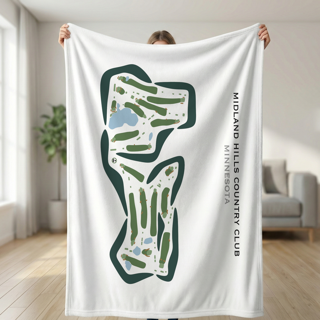 Midland Hills Country Club, Minnesota - Printed Golf Courses