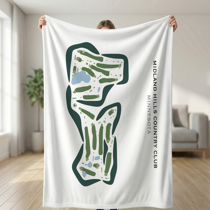 Midland Hills Country Club, Minnesota - Printed Golf Courses